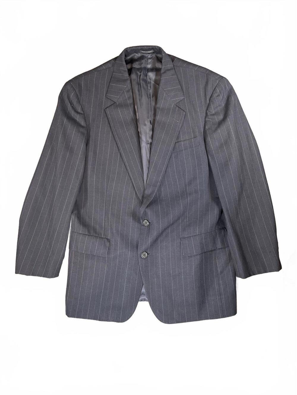 Lord and Taylor Men's Navy Pinstripe 100% Pure Wool Blazer - Size 42R
